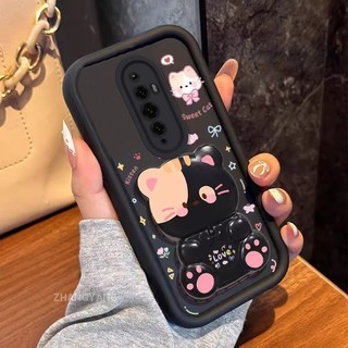 Ốp Lưng Cho OPPO Reno 2F Reno 2 Reno Thẩm Mỹ Gấu Xoay Đứng Thiết Kế Mới Vỏ Điện Thoại Silicon Chống Sốc TPU Mềm