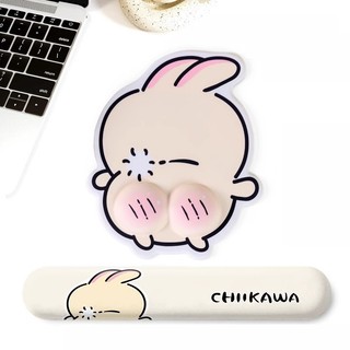 Miếng đệm cổ tay chuột Biu màu hồng + Bộ hỗ trợ bàn phím Miếng đệm chuột Winnie + Bộ bàn phím