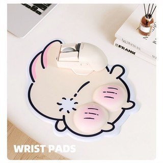 Miếng đệm cổ tay chuột Biu màu hồng + Bộ hỗ trợ bàn phím Miếng đệm chuột Winnie + Bộ bàn phím