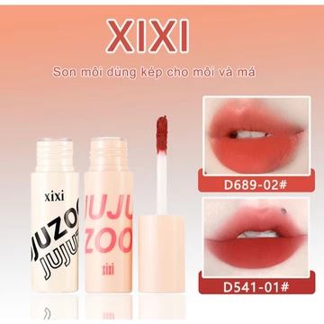 XIXI Son môi Bùn môi nhung Kem dưỡng môi và má đa năng Trang điểm sương mù, son bóng