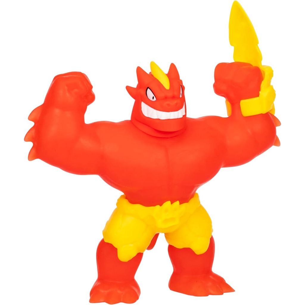 Heroes of Goo Jit Zu Meteor Madness, Nhân vật hành động Blazagon co giãn, với Găng tay chiến đấu & chiết rót Goo độc đáo, Đồ chơi giác quan co giãn lên tới 3 lần Kích thước của nó