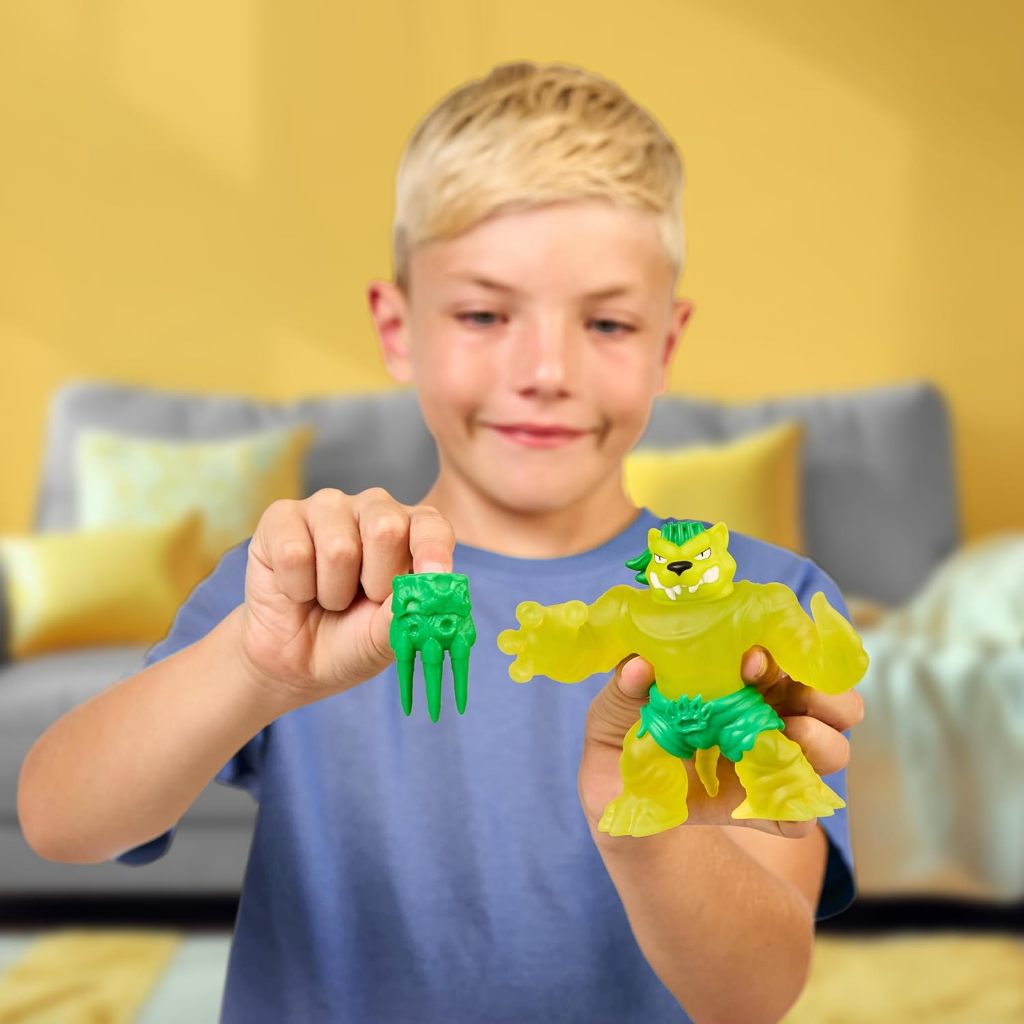 Heroes of Goo Jit Zu Meteor Madness, Nhân vật hành động Jagooar co giãn, với Găng tay chiến đấu Goo Filling & Meteor co giãn độc đáo, Đồ chơi giác quan co giãn lên tới 3X Kích thước của nó