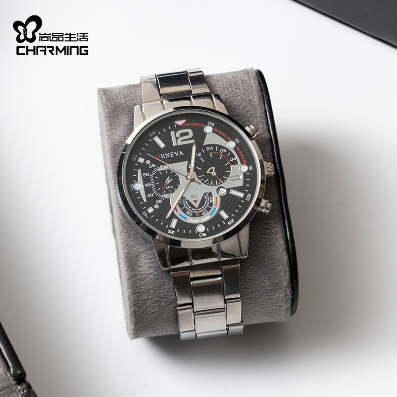 CASEGRACE 2 Lưới Khe Cắm Hộp Đồng Hồ Hiển Thị Trang Sức Đồng Hồ Hộp Đựng Khóa Kim Loại Tổ Chức