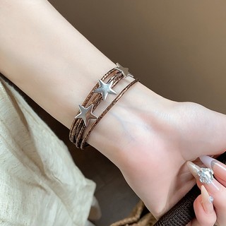Vòng tay vuông nhiều lớp từ tính ngôi sao thời trang cá tính ngọt ngào và mát mẻ hot girl vòng tay đa năng dành cho nữ