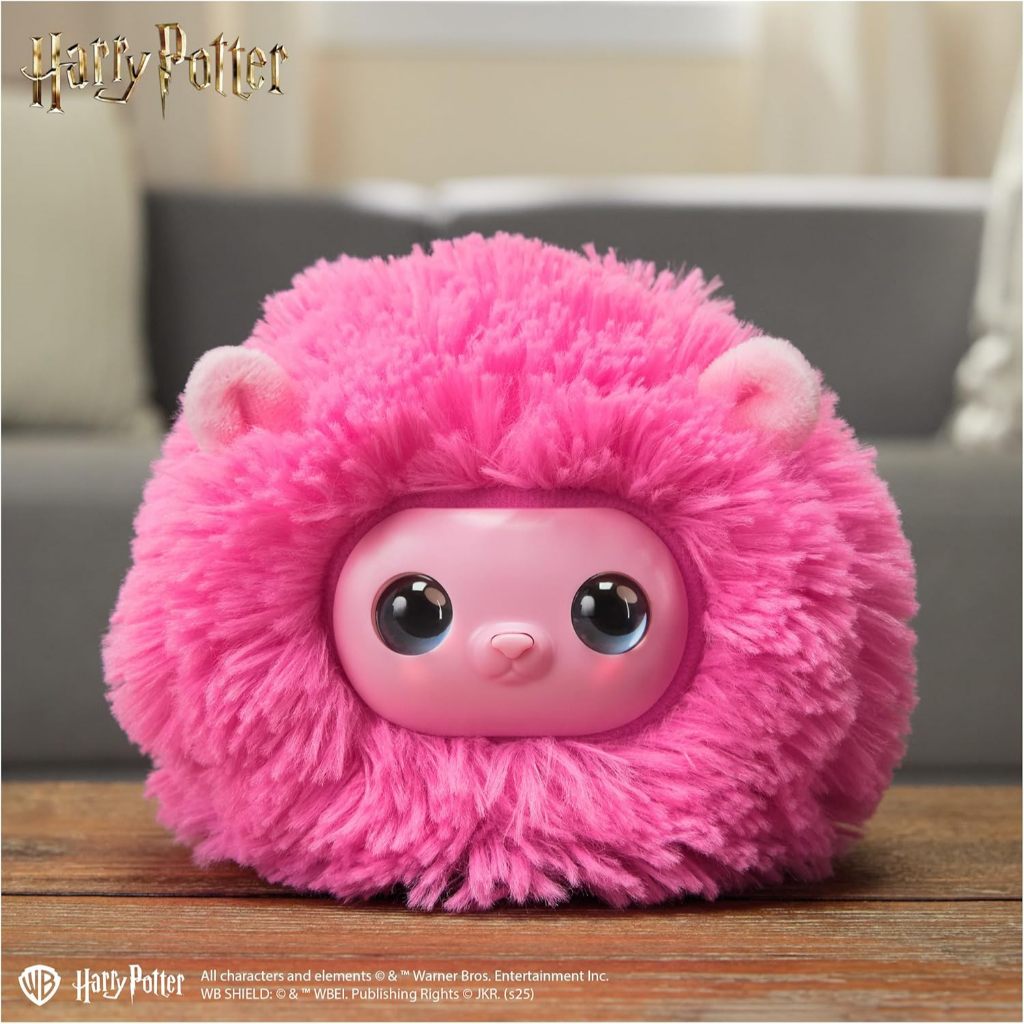 Spin Master Thế giới phù thủy Harry Potter, Thú cưng đồ chơi sang trọng Pygmy Puff tương tác với hơn 35 âm thanh & phản ứng,