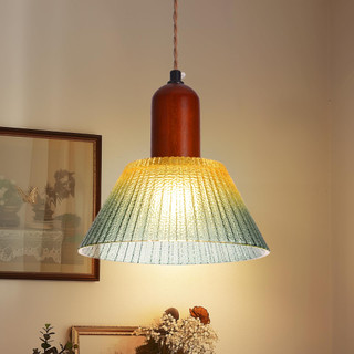 Kính Đèn Chùm Màu Gradient Đèn Trang Trí Retro Nhà Hàng Mặt Dây Chuyền Đèn Thích Hợp Cho Nhà Bếp Phòng Ngủ Phòng Khách