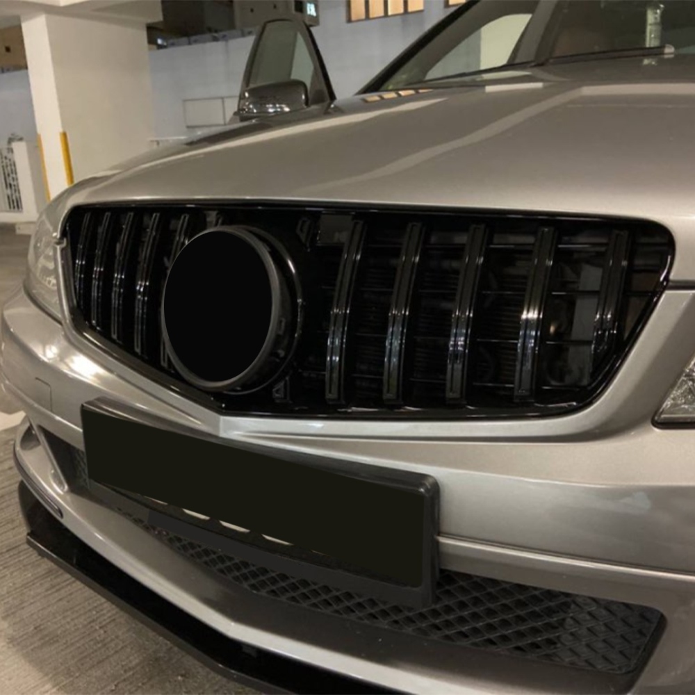 GT Phong Cách Trước Lưới Tản Nhiệt Đua Lưới Tản Nhiệt Cho Xe Mercedes W204 Benz C Lớp 2007 2008 2009 2010 2011 2012 2013 2014 S204 C204 Coupe C43 C200 C300 C350 C250 C180 Chỉnh