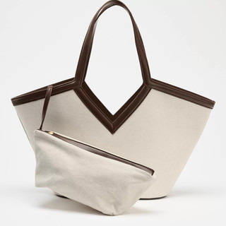 Túi Tote Vải Zarastyle Nữ Thời Trang Composite 2 Trong 1 Túi Xách Dung