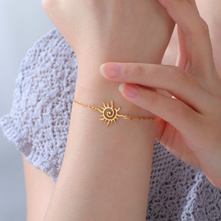 Vòng tay mặt trời thép không gỉ, nhẹ và phù hợp cho nữ