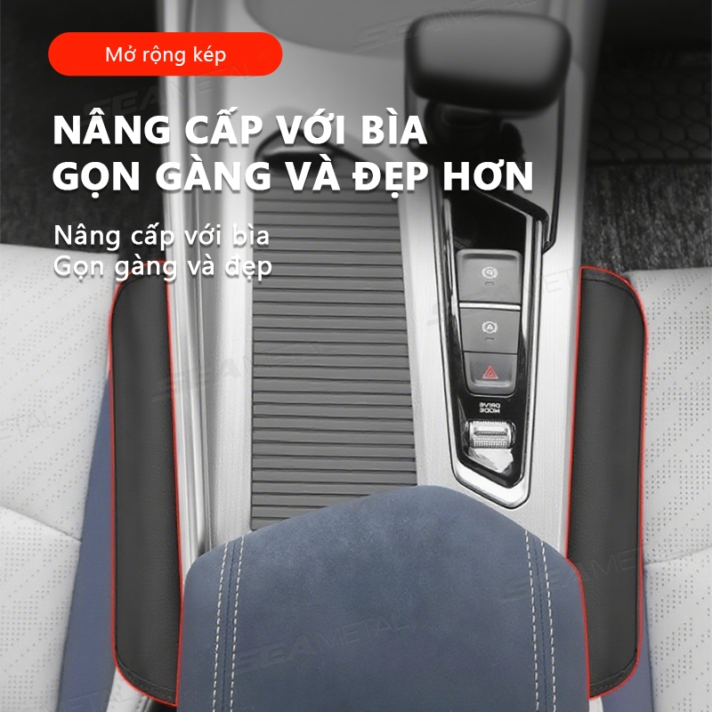 Túi đựng đồ ghế ô tô SEAMETAL Túi đựng đồ da có khe hở ở ghế ô tô Hộp đựng đồ ô tô có khe hở