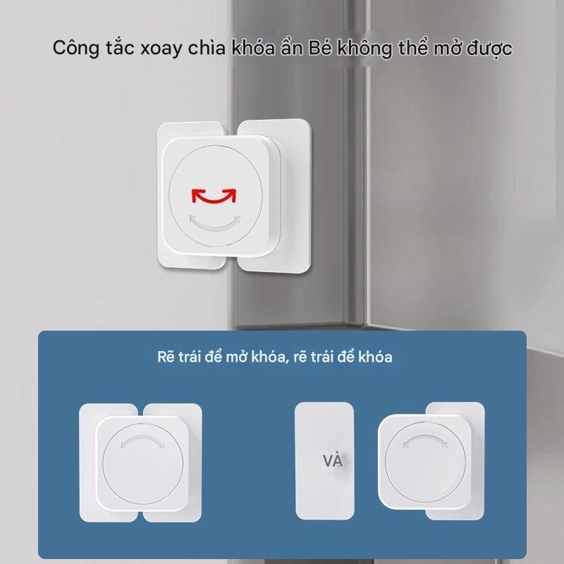 Khóa An Toàn Cho Bé Khóa Tủ Lạnh Titich Trẻ Em Cửa Chống Kẹp An Toàn Cho Trẻ Sơ Sinh Dễ Dàng Thiết Lập Bảo Vệ Tủ Bảo Vệ Chống Mở Nước Tủ Khóa Không Móc Khóa Dây An Toàn Vẽ