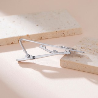 Kẹp cà vạt hình Đầu Sư Tử Vàng, Thép Không Gỉ, 19x25mm