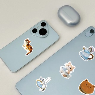 Bộ 50 Mèo Con INS Phong Cách Miếng Dán DIY Ván Trượt Tủ Lạnh Laptop Chống Thấm Nước Hoạt Hình Kid Đồ Chơi Miếng Dán