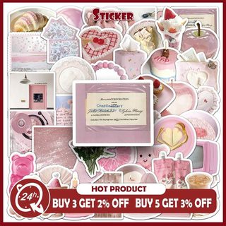 Bộ 50 Màu Hồng Ins Phong Cách Graffiti Dán Đề Can Trang Trí Điện Thoại Di Động Ốp Lưng Đồ Chơi Quà Tặng Miếng Dán