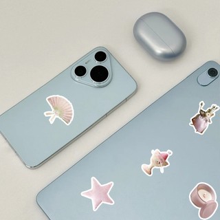 Bộ 50 Màu Hồng Ins Phong Cách Graffiti Dán Đề Can Trang Trí Điện Thoại Di Động Ốp Lưng Đồ Chơi Quà Tặng Miếng Dán