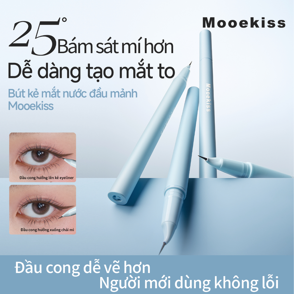 Kẻ Mắt Nước Mooekiss 0.5ml, Chống Nước Mồ Hôi, Không Lem, Lâu Trôi, Dễ Kẻ Cho Người Mới,Chống Nước, Lâu Trôi, Không Lem, Khô Nhanh,Siêu Mảnh