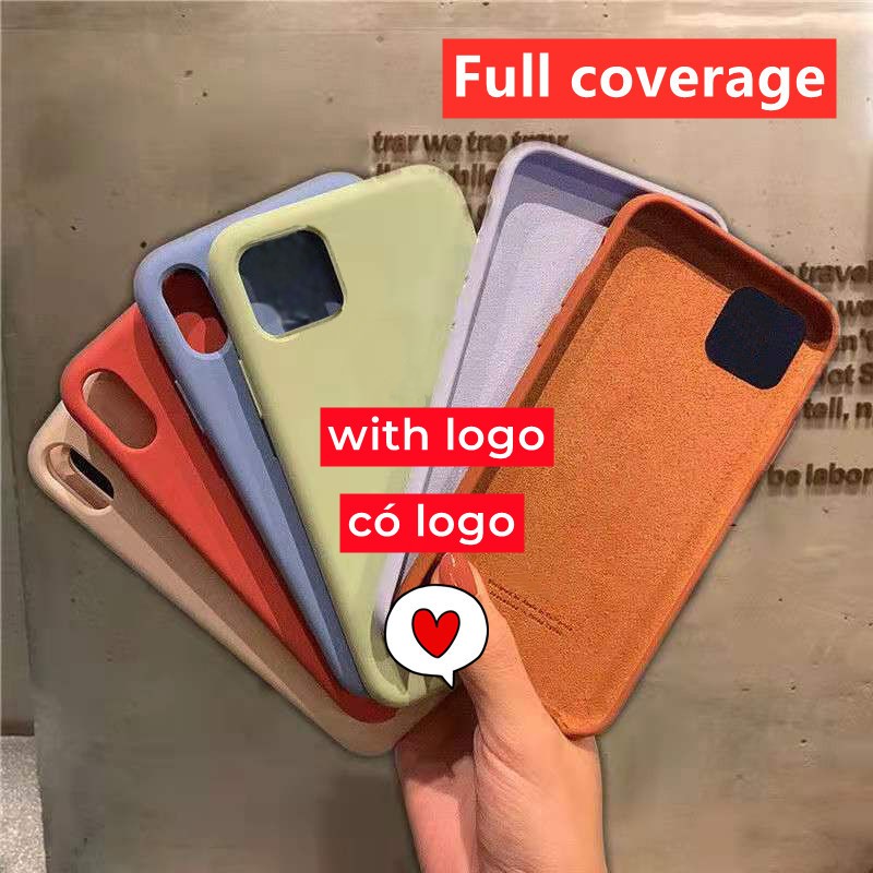 Chất Lượng Cao Cho iPhone 17 / 16 / 15 / 14 / 13 / 12 / 11 / Air / Pro Max / 6s / 7 / 8 / Plus / Xr / Xs Max / Se / mini Vỏ Điện Thoại Silicon Lỏng Bảo Vệ Toàn Diện