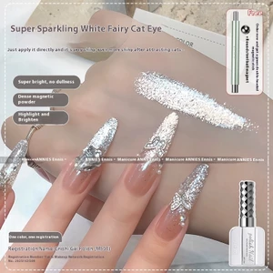 ANNIES Siêu Nhấp Nháy Bạc Mắt Mèo Từ Tính Sơn Móng Tay 16mlUV Gel Vĩnh Viễn Sơn Móng Tay
