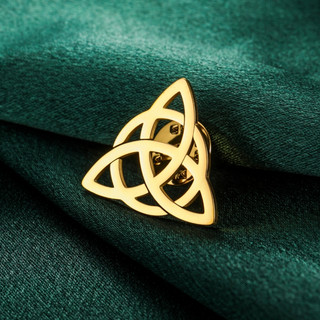 Trâm cài Celtic vàng Skyrim, made from thép không gỉ bền đẹp