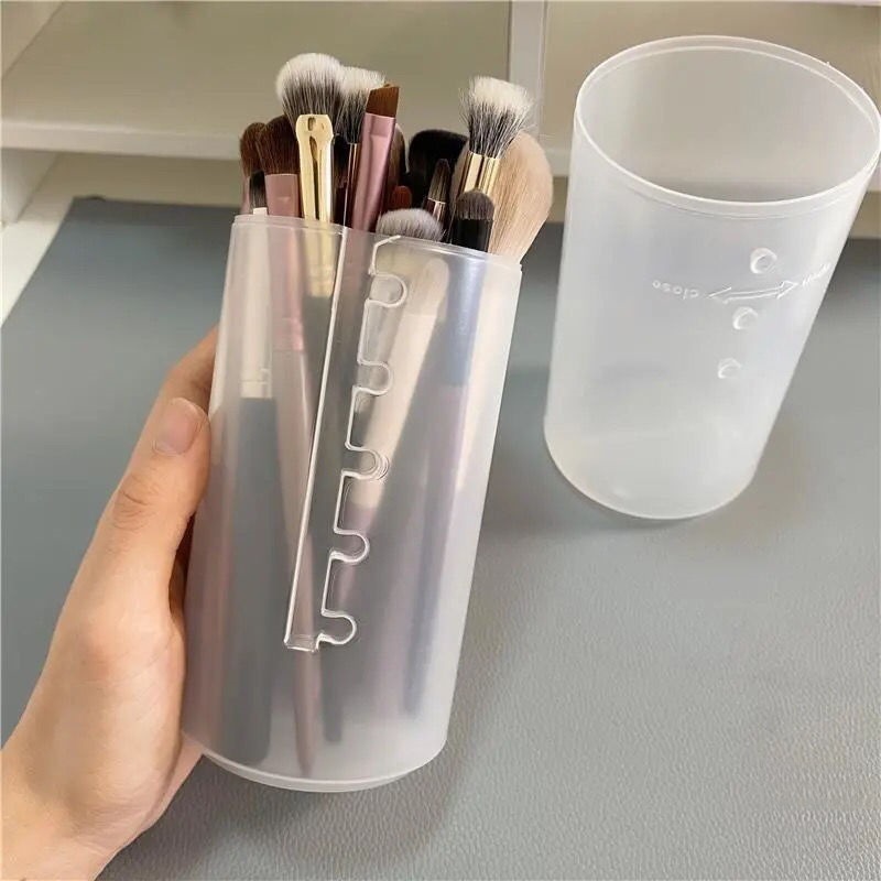 Bigdealssuper Nhựa Trong Suốt Cọ Trang Điểm Giá Đỡ Du Lịch Mỹ Phẩm Hộp Đựng Túi Đựng Cốc Bảo Quản Chống Thấm Nước Chống Bụi Siêu