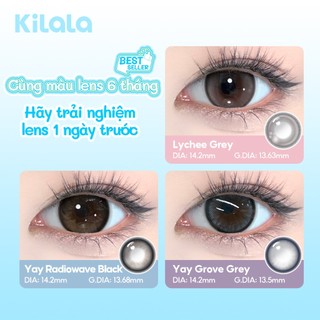 6 chiếc  Kính áp tròng Kilala  lens cận 1 ngày DIA 14.2mm có độ (0-7)