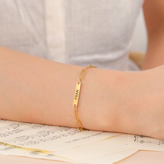 Vòng tay thép không gỉ khắc tên tùy chỉnh - Quà tặng sinh nhật độc đáo