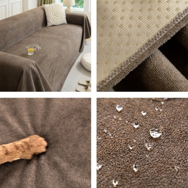 Vỏ bọc ghế sofa, Đa chức năng hiện đại chống trượt Chenille Sofa Chăn-Pet Bảo vệ, Thích hợp cho ghế sofa hình chữ L