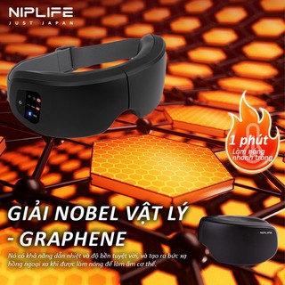 Máy mát mắt cao cấp NIPLIFE ER-01 với chức năng mát xa túi khí, sưởi ấm và Bluetooth