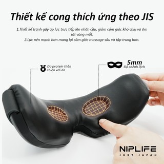 Máy mát mắt cao cấp NIPLIFE ER-01 với chức năng mát xa túi khí, sưởi ấm và Bluetooth