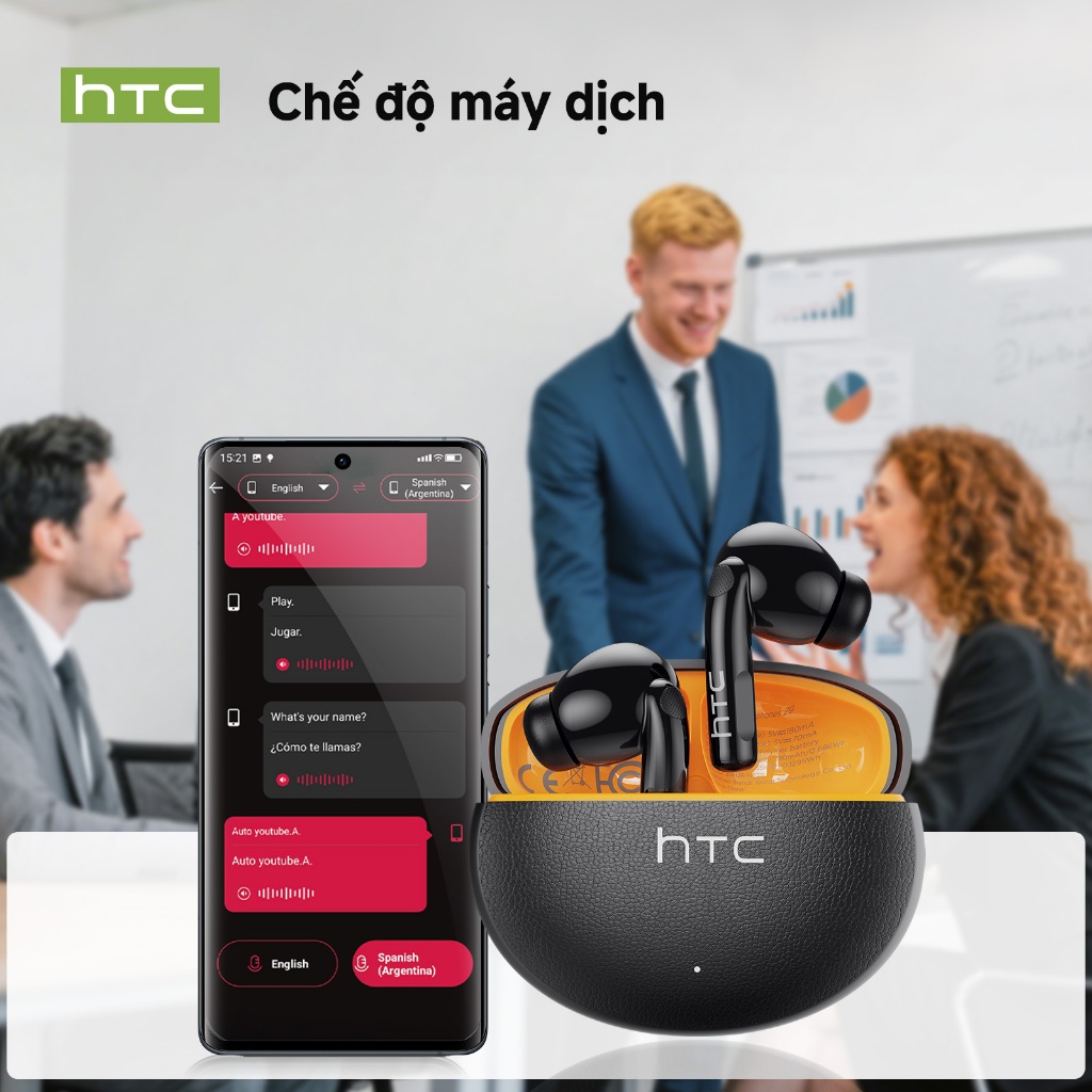 [Bảo hành 1 năm] Tai nghe Bluetooth HTC NE29TWS Công nghệ khử tiếng ồn cuộc gọi ANC HD Tai nghe Bluetooth có Mic | BigBuy360 - bigbuy360.vn