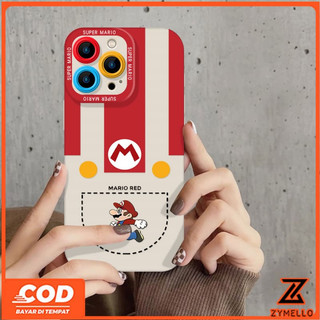 Ốp Lưng Cho OPPO Reno 15F Reno14F Reno14 Pro Reno 13F Reno13 Pro Reno12 F Reno 11F Reno10 Reno8Z Reno7Z Reno8T Reno5 Reno4 Reno6z Phim Hoạt Hình Dễ Thương Mario Học Sinh Ốp Điện Thoại TPU Chống Sốc