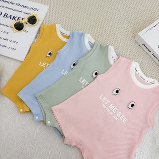 Quần áo mềm mại và thoải mái cho bé trai bé gái Cotton màu xanh dễ thương (0-24 tháng)