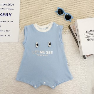 Quần áo mềm mại và thoải mái cho bé trai bé gái Cotton màu xanh dễ thương (0-24 tháng)