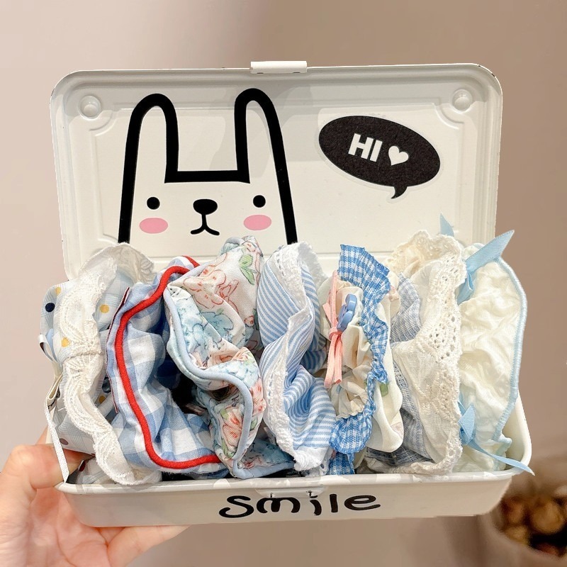 【Scrunchie】Set 10 Dây Buộc Tóc / Cột Tóc Scrunchies To Phồng Đẹp Thời Trang Hàn Quốc - Phụ Kiện Tóc