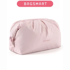 BAGSMART Túi đựng mỹ phẩm trang điểm dễ thương Túi đựng đồ vệ sinh chống thấm nước Hộp đựng du lịch Túi mở rộng Ví du lịch Thiết yếu