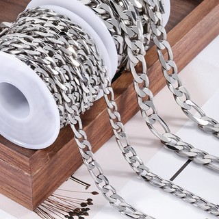 Dây Xích Thép Không Gỉ 9,5mm NK3 - Sáu Mặt Mài Cho Trang Sức và Phụ Kiện Túi