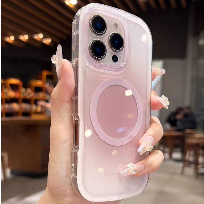 Ốp lưng cứng hình bầu dục tương thích với iPhone 12 pro max 13 pro max 14 pro max 15 pro max 16 pro max 17pro max