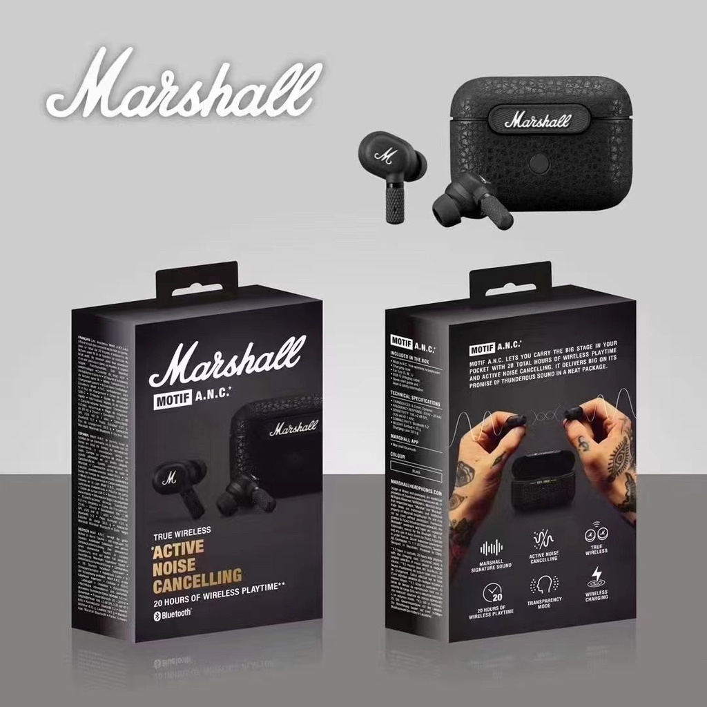 ANC MOTIF True Wireless Bluetooth Tai nghe khử tiếng ồn Tai nghe thể thao chống nước Chơi game Video Tai nghe Tws
