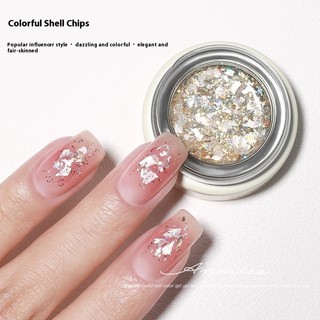 ANNIES Ngọc Trai Sequin Sơn Móng Tay Keo Aurora Mica Vỏ Keo Đóng Hộp Đá Trong Suốt 8g