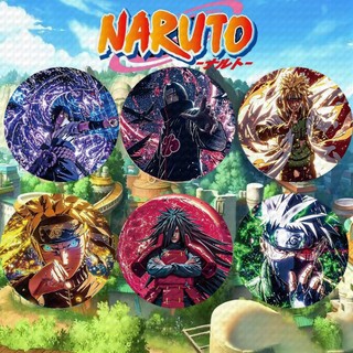 Huy hiệu nút cài áo cosplay Naruto, phù hợp làm quà tặng và trang trí