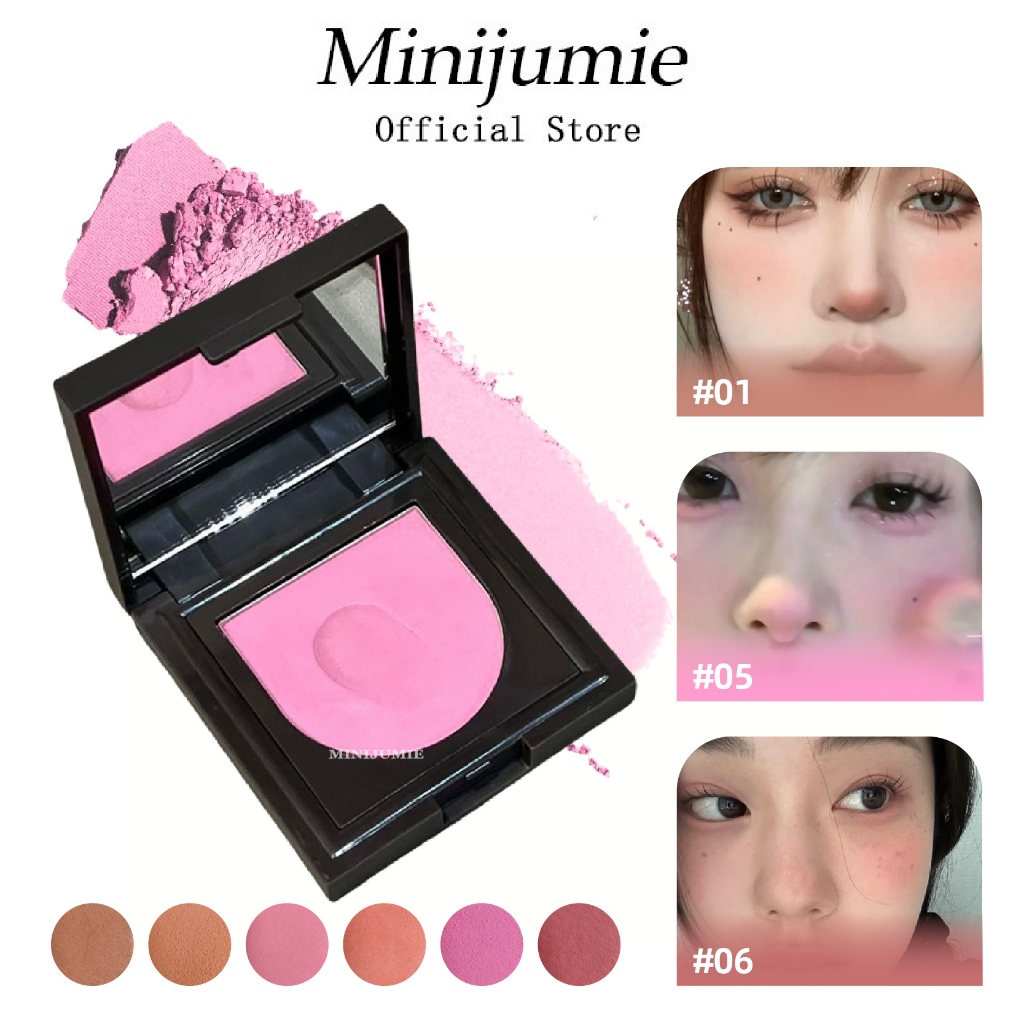 HERORANGE Phấn Má Hồng Dạng Kem Màu Tím Làm Sáng Lâu Trôi Dưỡng Ẩm 8 Màu Tùy Chọn blush 4.2g
