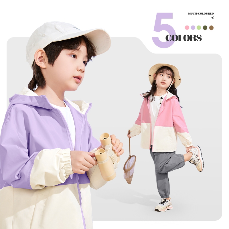 Áo khoác Hoodie cho bé trai, Thích hợp cho thể thao ngoài trời, Áo khoác đa chức năng ấm áp chống gió chống nước