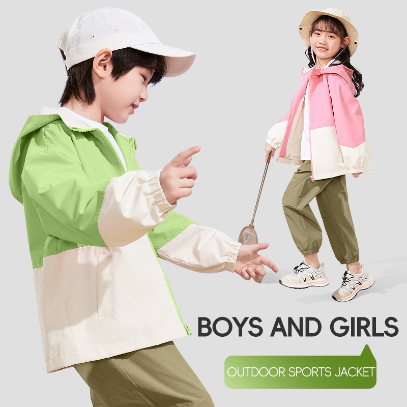 Áo khoác Hoodie cho bé trai, Thích hợp cho thể thao ngoài trời, Áo khoác đa chức năng ấm áp chống gió chống nước