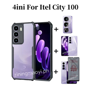 Ốp Điện Thoại Chống Sốc 4in1 Itel City 100 Cho Itel A90 A80 A70 A50 Riêng Tư Gốm Phim Và Ống Kính Phim Và Mặt Sau