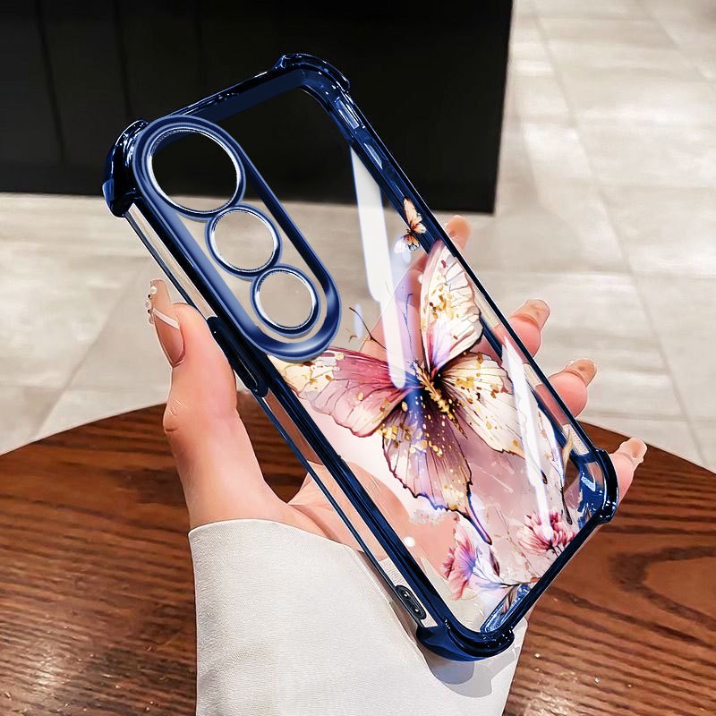 Vỏ Bướm YBD Cho Vivo Y200 Y300 V40 Lite V50 Lite V50E V40 Pro V30 Pro 5G Mạ Silicon TPU Mềm Vỏ Điện Thoại Chống Rơi Rơi Bảo Vệ Toàn Diện Ốp Lưng