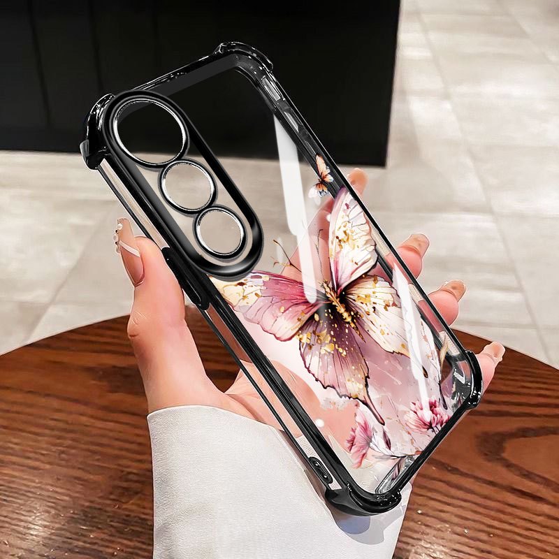 Vỏ Bướm YBD Cho Vivo Y200 Y300 V40 Lite V50 Lite V50E V40 Pro V30 Pro 5G Mạ Silicon TPU Mềm Vỏ Điện Thoại Chống Rơi Rơi Bảo Vệ Toàn Diện Ốp Lưng