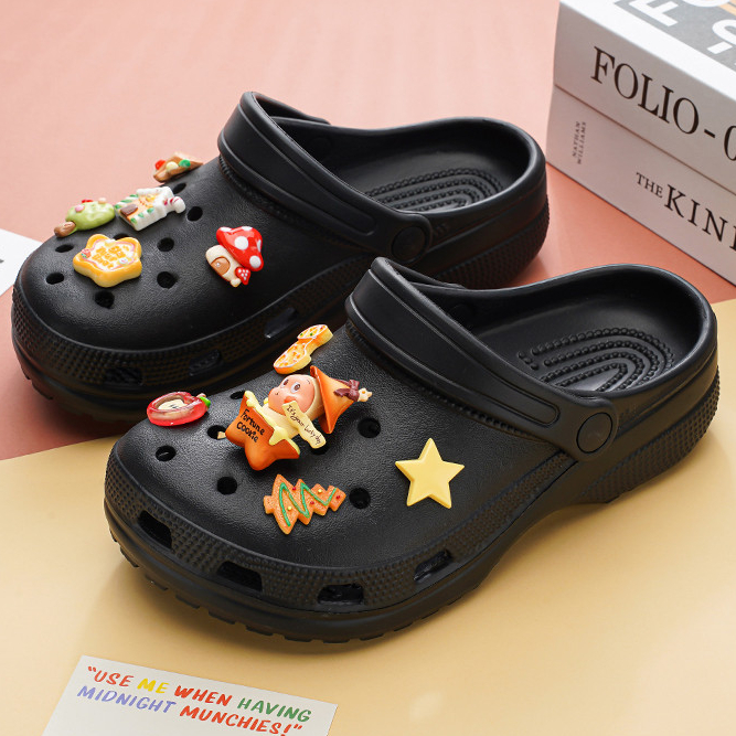 Thích hợp cho Crocs Bubble Mart Giày Lỗ Hoa Phụ Kiện Giày Bánh Quy Dễ Thương Giày Ngôi Sao Người Giày Hoa Cao Cấp Lỗ Hoa Khóa Giày Busch Khóa Giày Zhibixing Khóa Giày Có Thể Tháo Rời Khóa Giày ins Giày Hoa