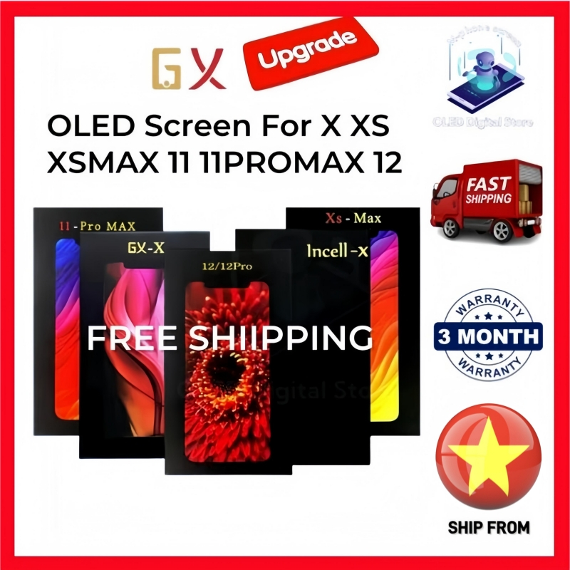 GX OLED Tương Thích Màn Hình Cảm Ứng Màn Hình Hiển Thị Số Hóa Cho X XS XR XS MAX 11 11 PRO 12 12PRO 12 PROMAX