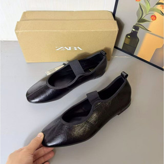 Giày mũi tròn cao su đàn hồi ZA
