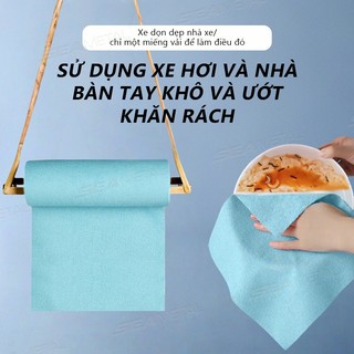 SEAMETAL Car Polyester Cotton Hand Torn Khăn Sử Dụng Kép Khô Ướt Microfiber Làm Dày Nước Nạp Bền Làm Sạch